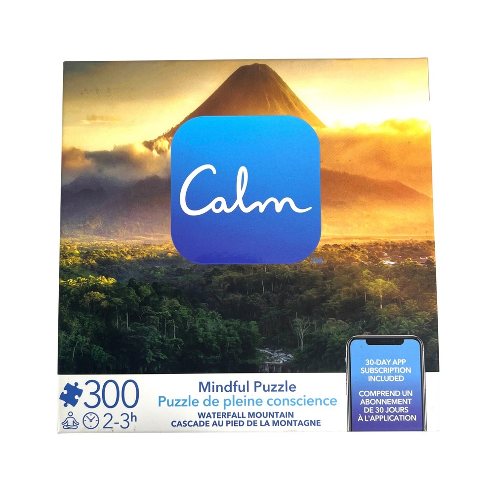 Calm Mindful Puzzle Waterfall Mountain 300 Piece Spin Master Games 6061076
